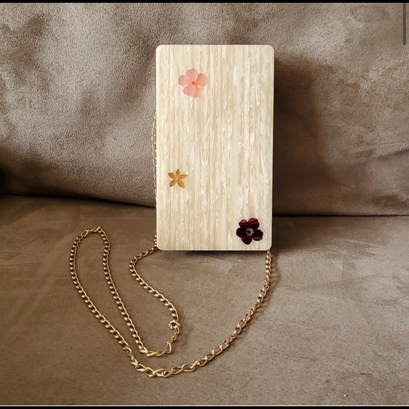 Edie Parker Handbags - Edie Parker Hardshell phone pouch with flowers